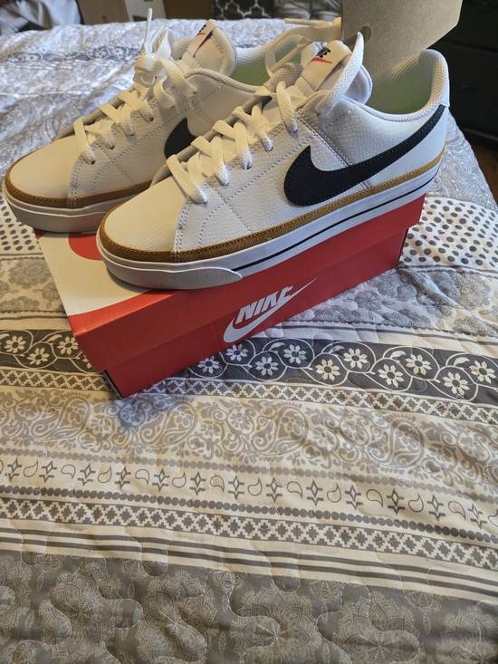 Nike Shoes - Women's Nike Court Legacy White Black Desert Ochre NWT Size 9